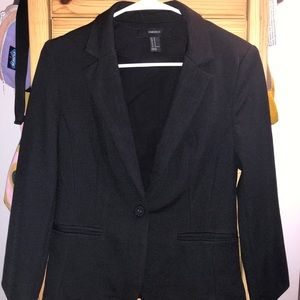 Slim Fitting Black Blazer